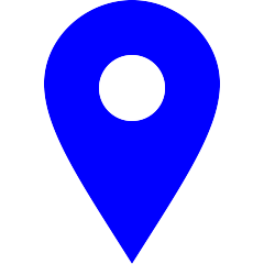 blue map pin
